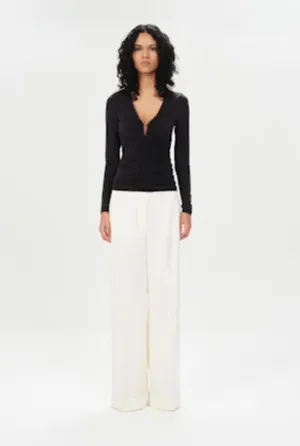 ALBERTI BAILEY LONGSLEEVE TOP - BLACK