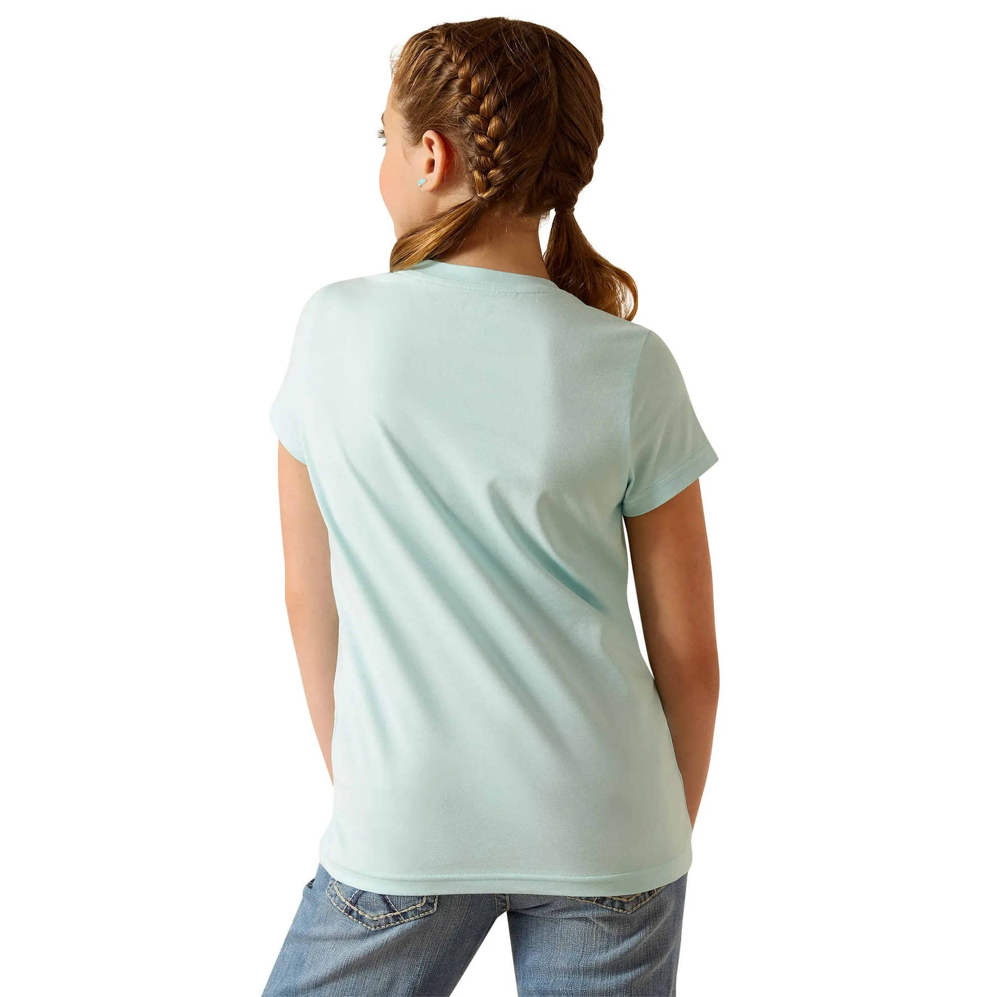 Ariat Girls Floral Mosaic Short Sleeve T-Shirt