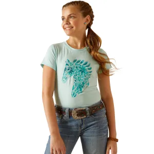 Ariat Girls Floral Mosaic Short Sleeve T-Shirt