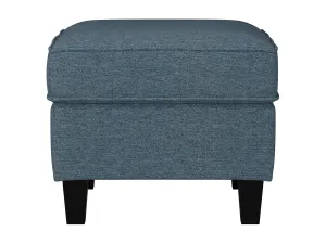 Blue Fabric Ottoman