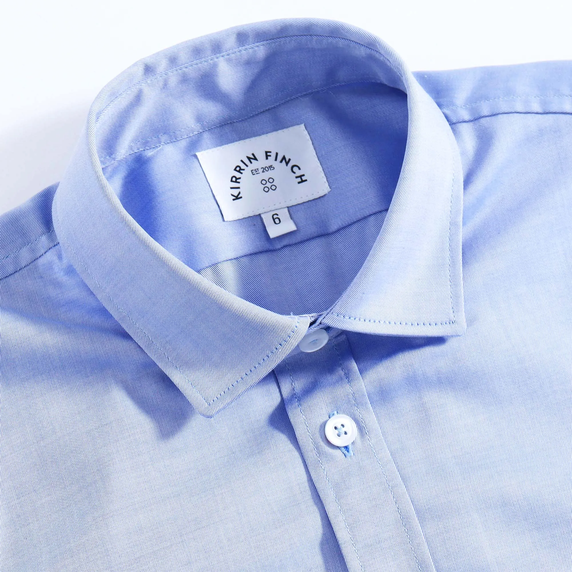 Blue Twill Easy-Care Dress Shirt