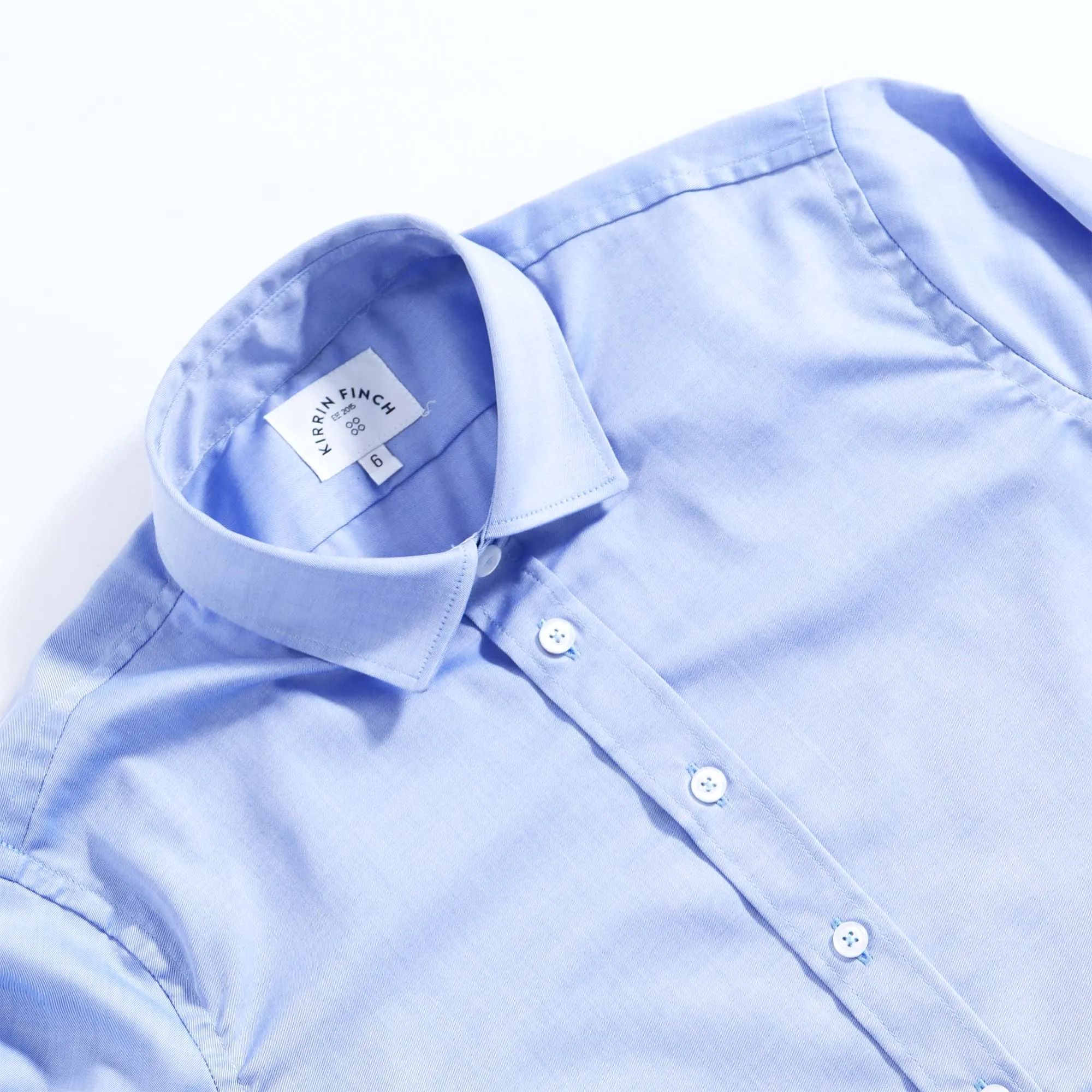 Blue Twill Easy-Care Dress Shirt