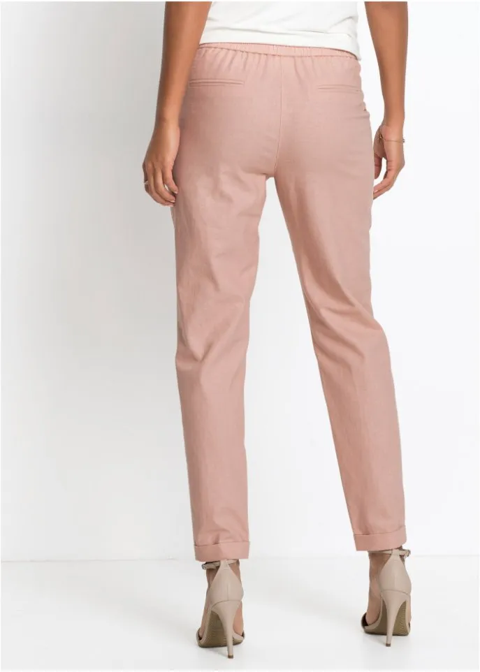 Bodyflirt linen trousers, pink