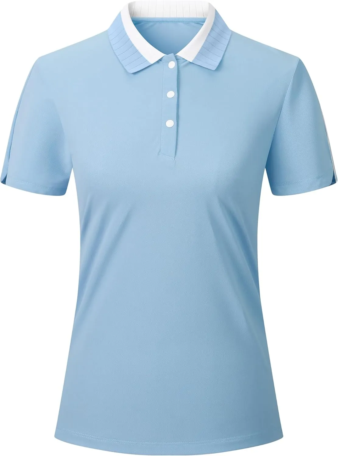 Esabel.C Women's Golf Polo Shirts Moisture Wicking Short Sleeve Polo Shirts Collared Quick Dry for Tennis & Golf