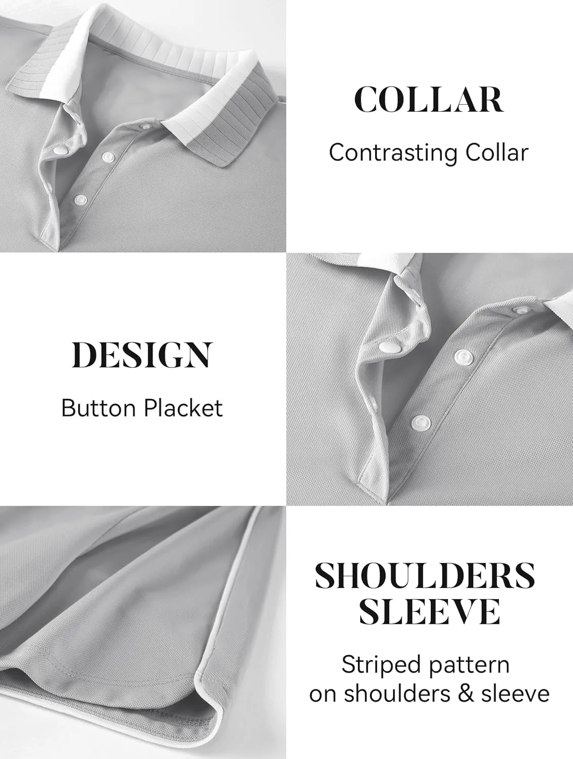 Esabel.C Women's Golf Polo Shirts Moisture Wicking Short Sleeve Polo Shirts Collared Quick Dry for Tennis & Golf