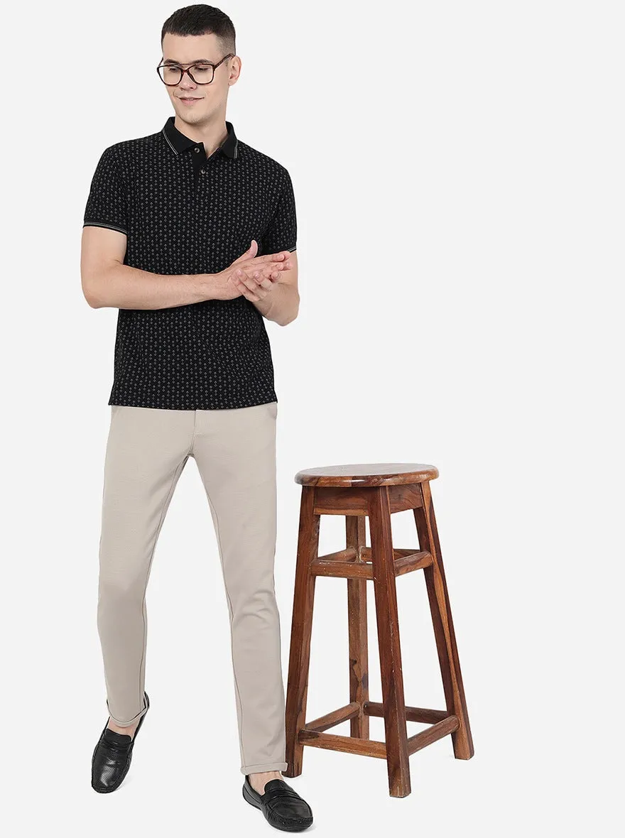 Fwan Solid Venice Fit Casual Trouser | JadeBlue