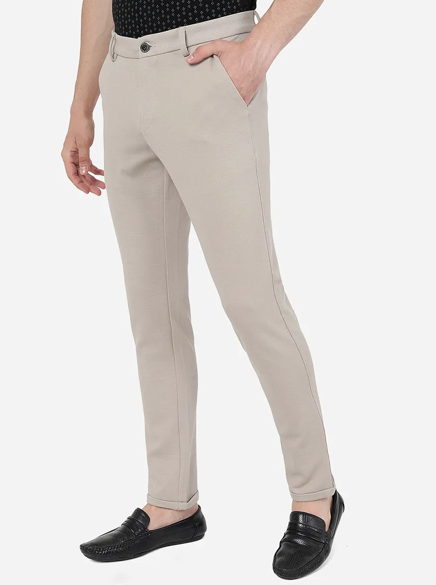 Fwan Solid Venice Fit Casual Trouser | JadeBlue
