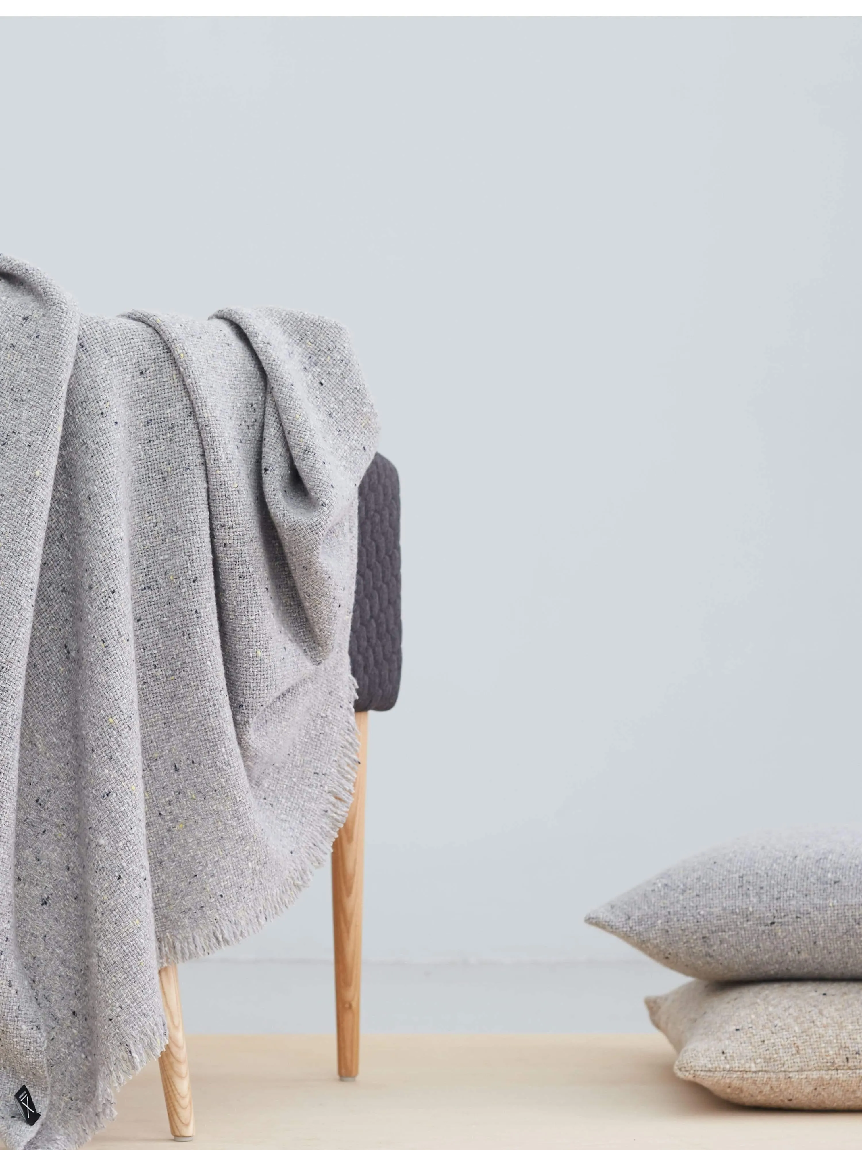 Granito Light Grey Pillow by Teixidors