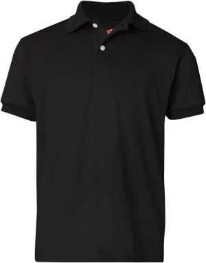Hanes Boys' Short Sleeve Eco Smart Jersey Polo