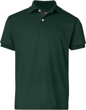 Hanes Boys' Short Sleeve Eco Smart Jersey Polo