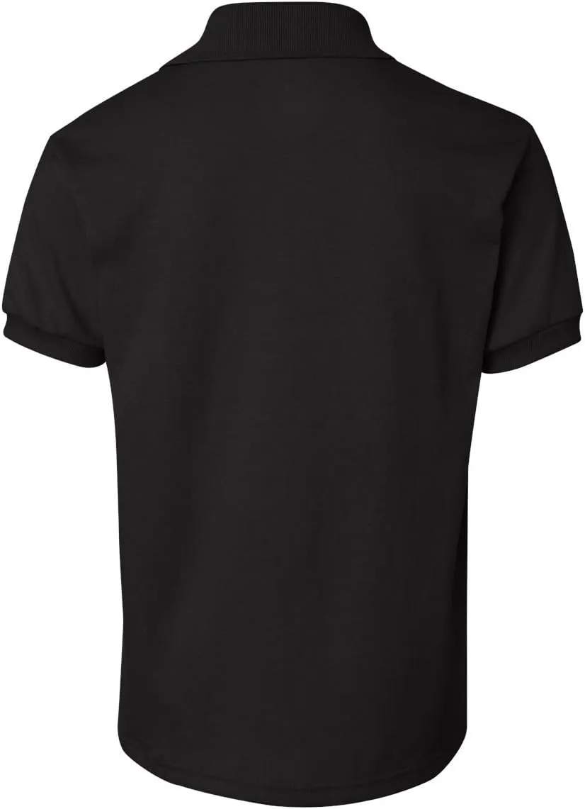 Hanes Boys' Short Sleeve Eco Smart Jersey Polo