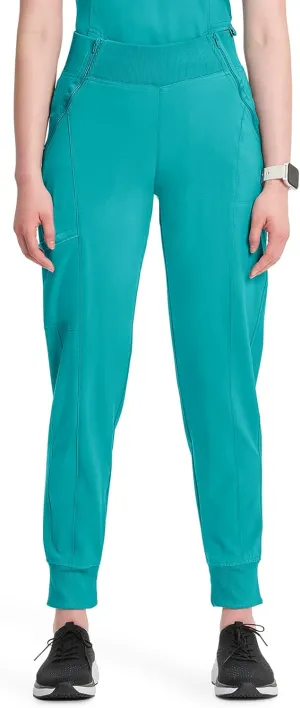 Infinity Women's Scrub Jogger Pants Mid Rise Bottoms with 5 Pockets, Moisture Wicking & 360 Stretch Fabric - CK110A