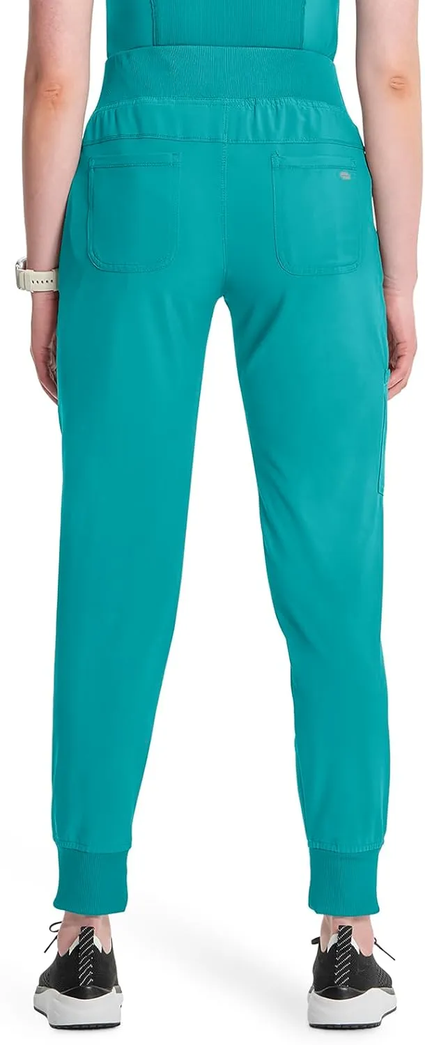 Infinity Women's Scrub Jogger Pants Mid Rise Bottoms with 5 Pockets, Moisture Wicking & 360 Stretch Fabric - CK110A