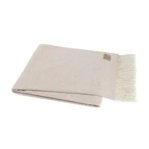 Italian Herringbone Throw in Smokey Mauve