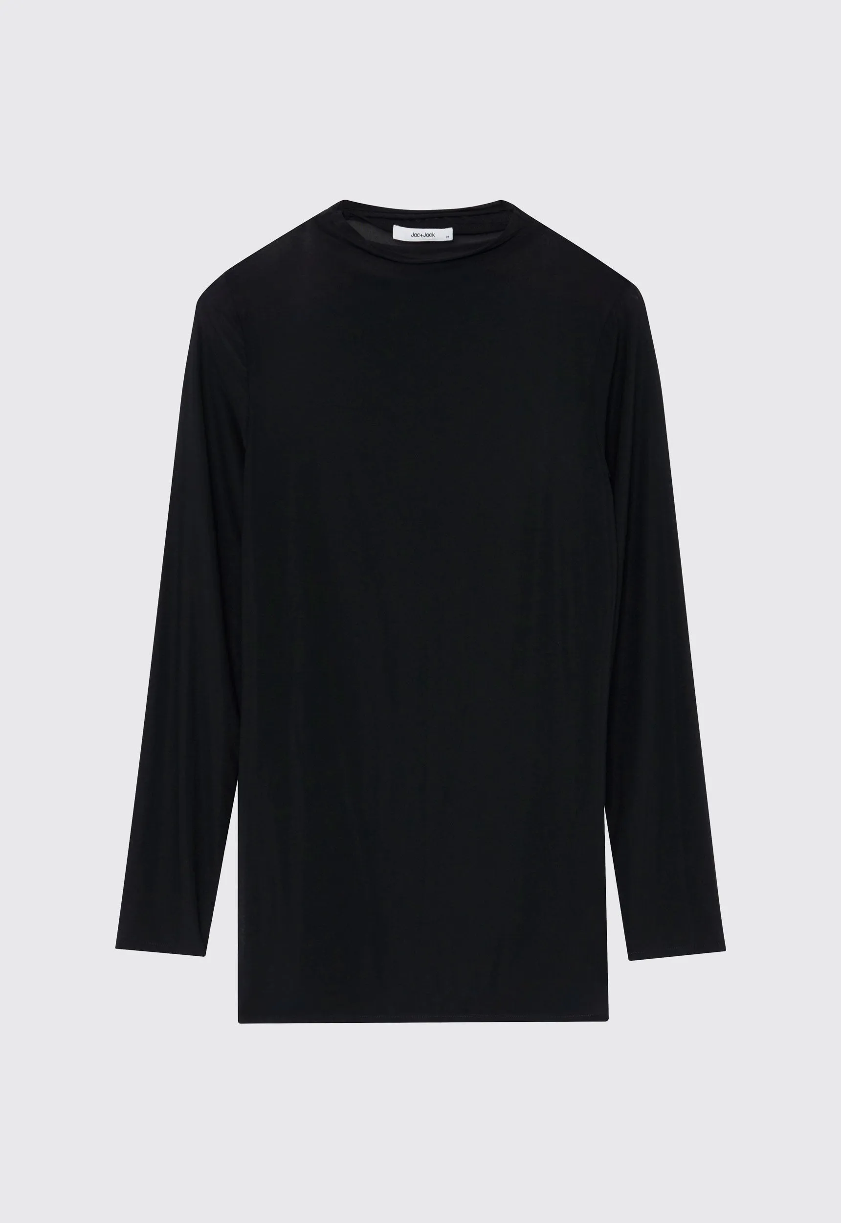Jun Italian Jersey Top - Black