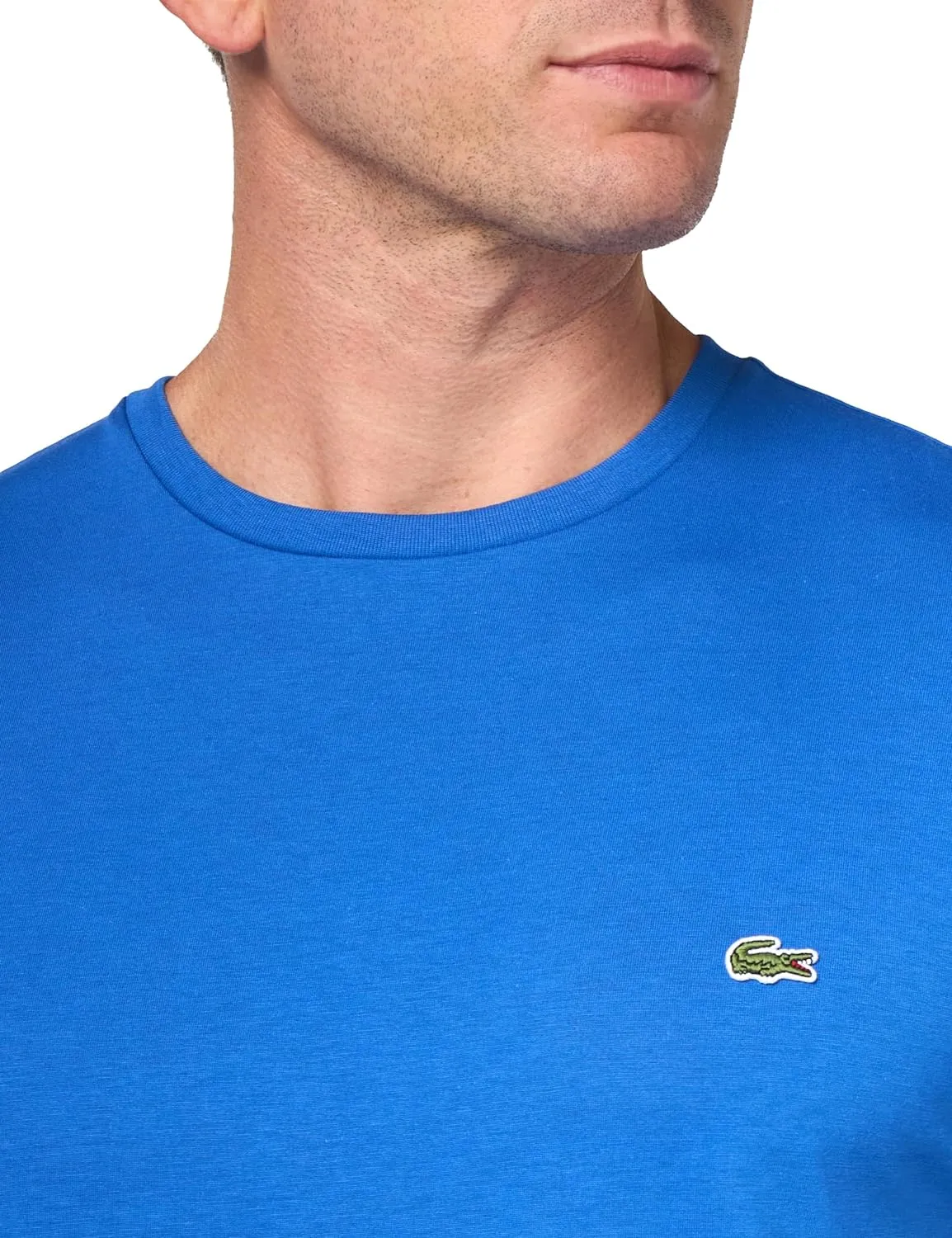 Lacoste mens Short Sleeve Crew Neck Pima Cotton Jersey T-shirt