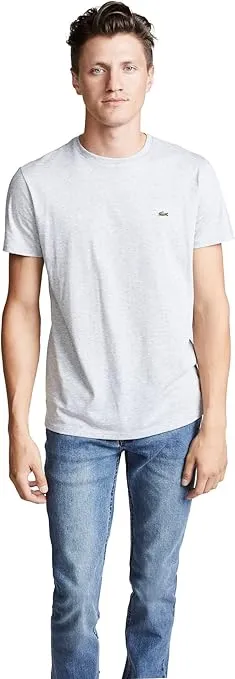 Lacoste mens Short Sleeve Crew Neck Pima Cotton Jersey T-shirt