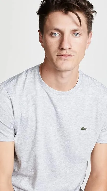 Lacoste mens Short Sleeve Crew Neck Pima Cotton Jersey T-shirt