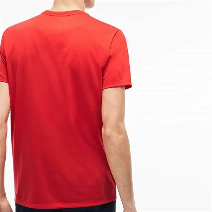 Lacoste mens Short Sleeve Crew Neck Pima Cotton Jersey T-shirt