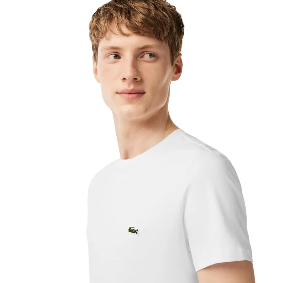 Lacoste mens Short Sleeve Crew Neck Pima Cotton Jersey T-shirt