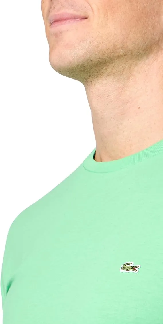 Lacoste mens Short Sleeve Crew Neck Pima Cotton Jersey T-shirt