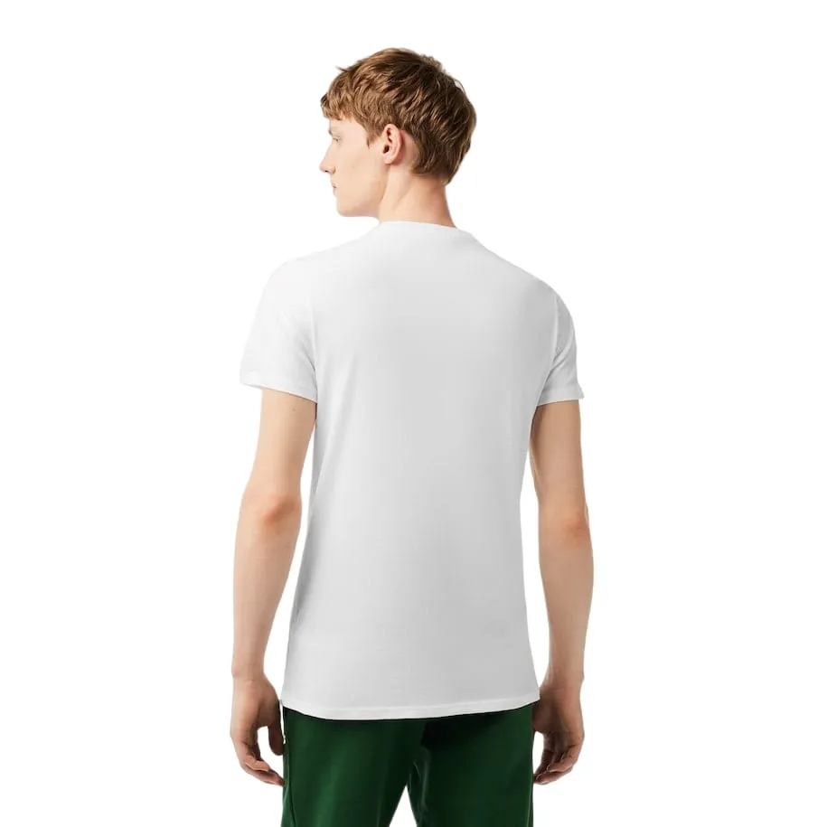Lacoste mens Short Sleeve Crew Neck Pima Cotton Jersey T-shirt
