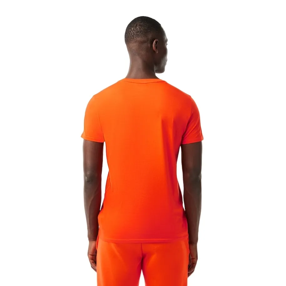 Lacoste mens Short Sleeve Crew Neck Pima Cotton Jersey T-shirt