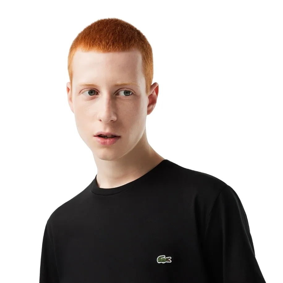 Lacoste mens Short Sleeve Crew Neck Pima Cotton Jersey T-shirt