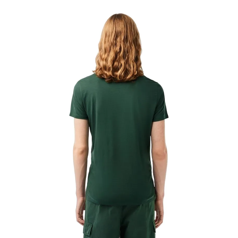 Lacoste mens Short Sleeve Crew Neck Pima Cotton Jersey T-shirt