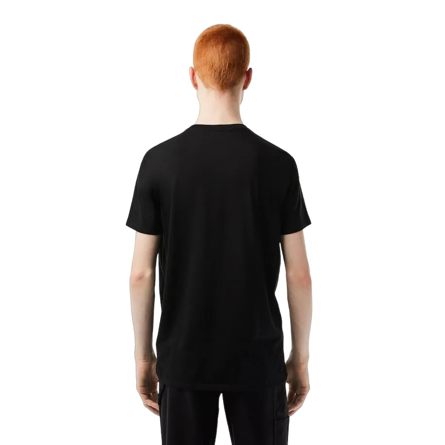 Lacoste mens Short Sleeve Crew Neck Pima Cotton Jersey T-shirt