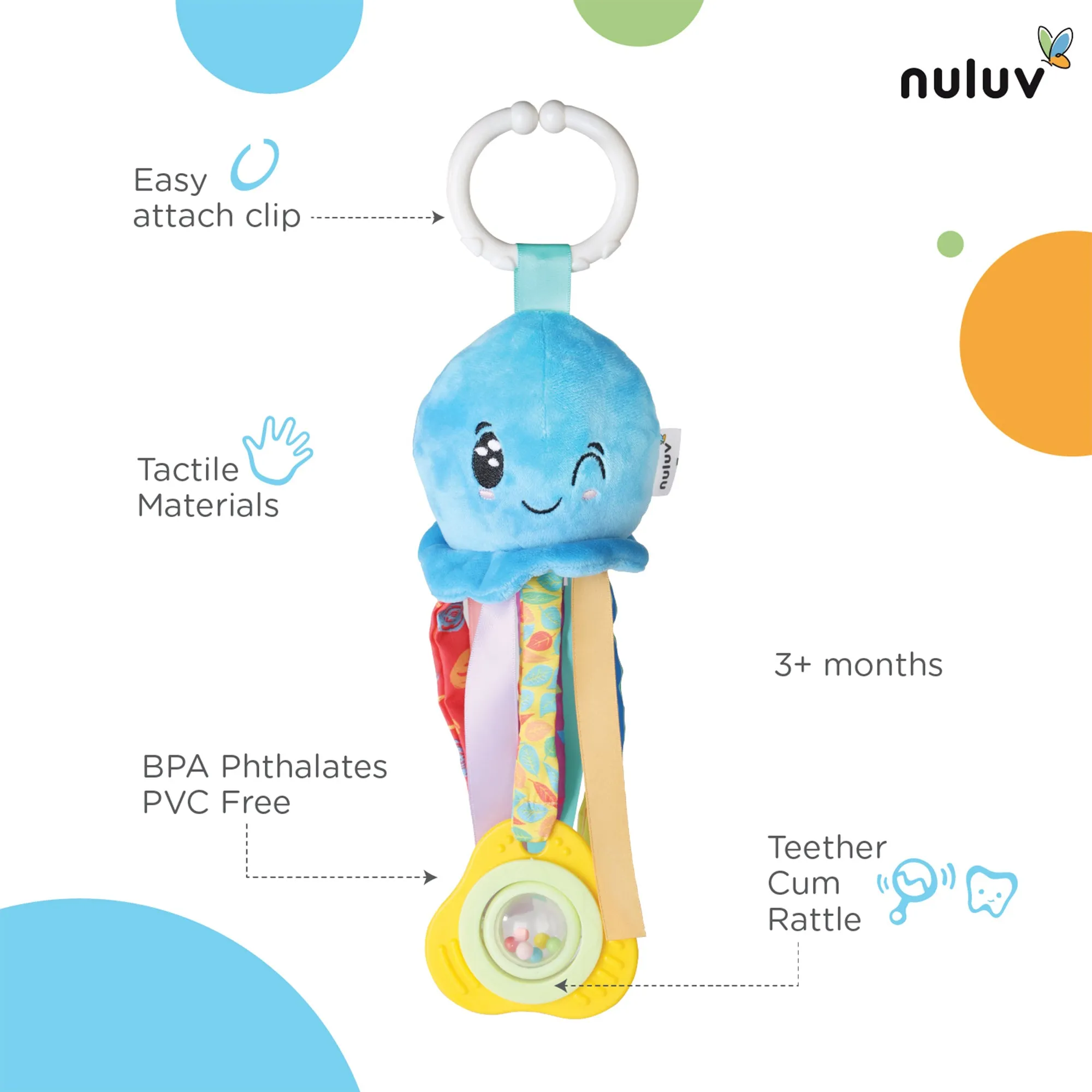 Nuluv Waves Octopus 3  Months ( Multicolor)