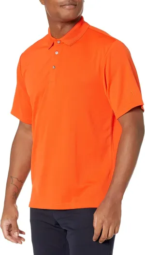 PGA TOUR Men's Short Sleeve Airflux Solid Mesh Polo Shirt