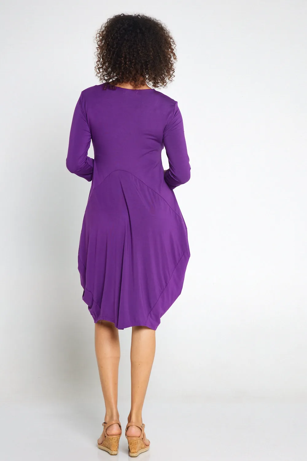 Sarika Butter Soft Bounce Dress - Purple