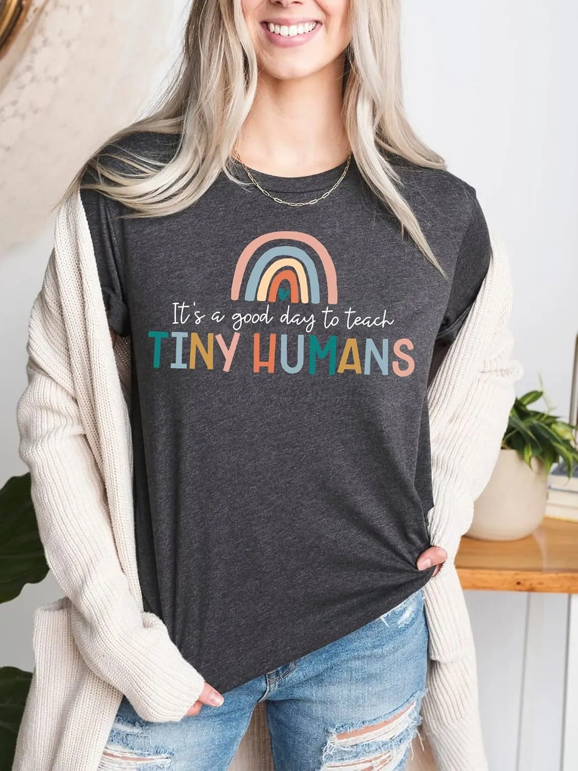 Teacher Shirts Funny Womens Teacher Life T Shirt Graphic Tees Cute Casual Soft Cotton Shirts Tops