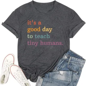 Teacher Shirts Funny Womens Teacher Life T Shirt Graphic Tees Cute Casual Soft Cotton Shirts Tops
