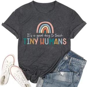 Teacher Shirts Funny Womens Teacher Life T Shirt Graphic Tees Cute Casual Soft Cotton Shirts Tops